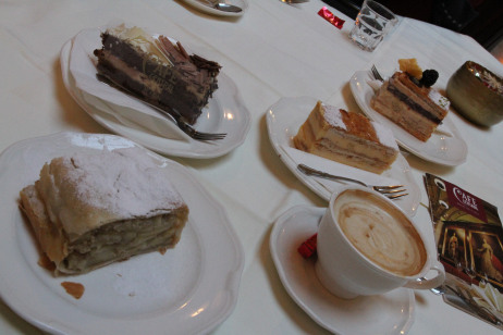 Selection of cakes